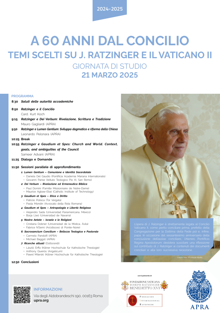 Ratzinger e il Vaticano II, Giornata di studio al Regina Apostolorum 